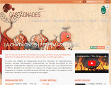 Tablet Screenshot of castagnades.fr